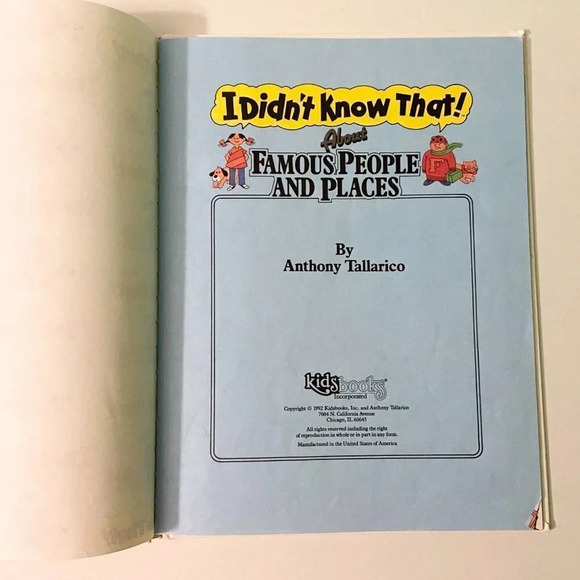 Vintage 90s Where Are They Book I Didnt Know That About Famous People and Places - Picture 9 of 16